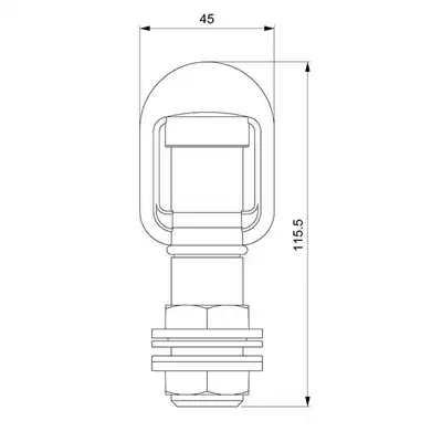 Supporto da avvitare - ISO 4148/4165_1