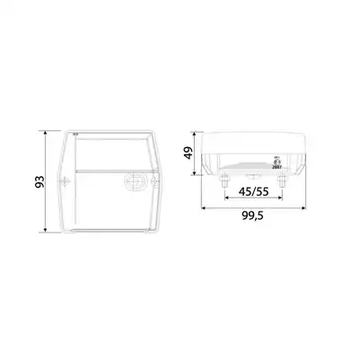 Heckleuchte Li/Re+Kennzeichenleuchte,PE stecker hi_1