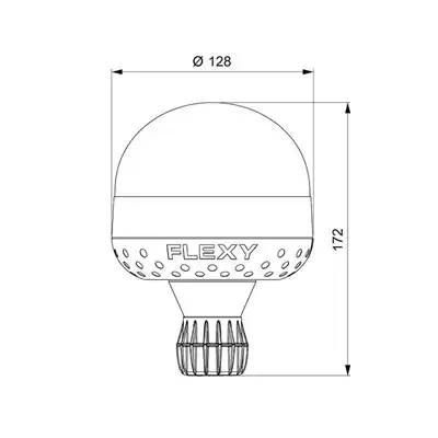 Rundumkennleuchte VENUS LED FLEXY AUTOBLOK, gelb_1