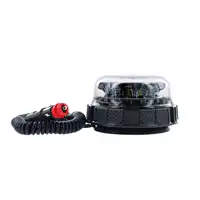 Girofaro LED magnetico 1 ventosa 3 funzioni ambra 
