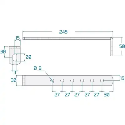 Haltersatz Vertikal zu Kasten E0200 & E0201_2