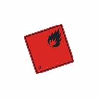 Gefahrenzettel Flamme 250x250mm_0