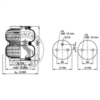 Coussins pneumatique deux plis avec plaques, CONTI