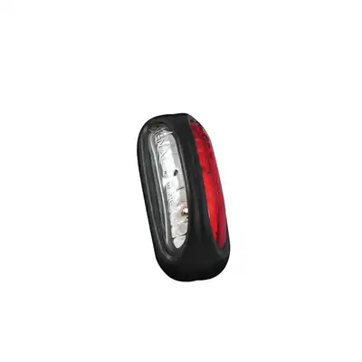 Luce d'ingombro LED 12/24V trasparente + rosso_0