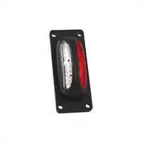 Luce d'ingombro LED 12/24V trasparente + rosso