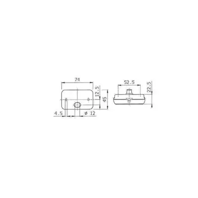 Positionsleuchte rot 43x74mm JOKON_2