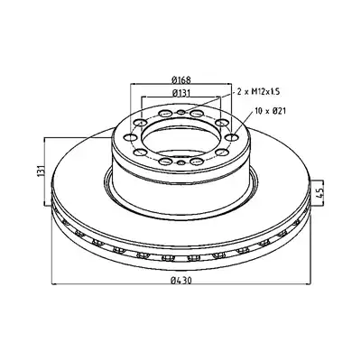 Bremsscheibe für MERCEDES Actros, Antos, Knorr_1