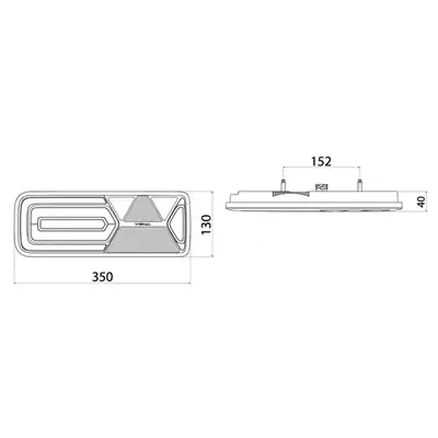 LED Heckleuchte Glowing Rechts 24V, Rückstrahler_3
