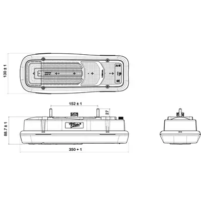Feu arrière 12V gauche pour Iveco Daily_1