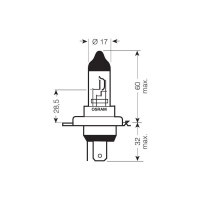 Glühlampe H4 12V 60/55W OSRAM_1