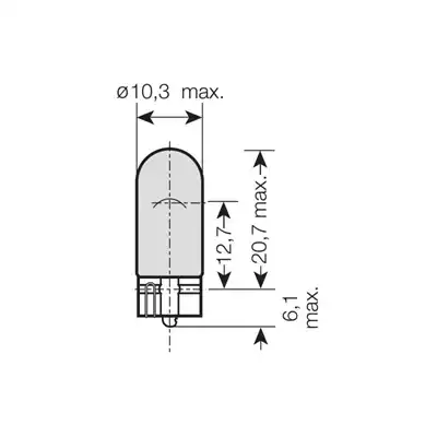 Glühlampe 12V 5W Glassockel Cool Blue Intense _1