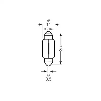Glühlampe 24V 5W Soffitte OSRAM_1