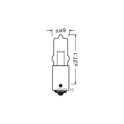 Glühlampe 12V 10W BA9s OSRAM_1