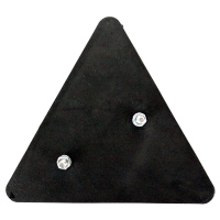 Rückstrahlerdreick rot mit 2 Befestigungslaschen _1