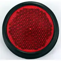 Rückstrahler Ø80mm rot