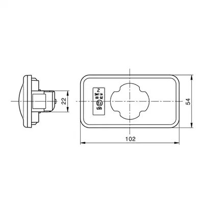 Feu de position latéral PC LED 24V ambre_1