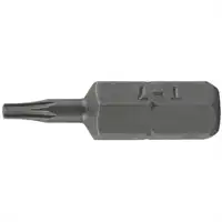 Embout de vissage, 1/4", T9 avec trou