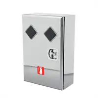 Doppel-Feuerlöschkasten 6/9kg inox poliert