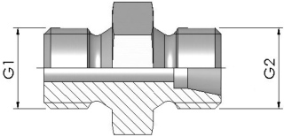 Raccord d'union mâle