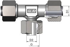 Einstellbare T-Verschraubung